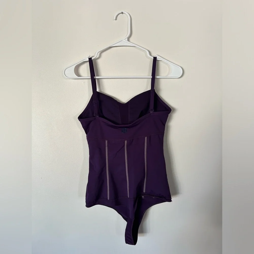 Lululemon Rare Thong Plum Straps Body Suit Size 6 - Picture 7 of 11